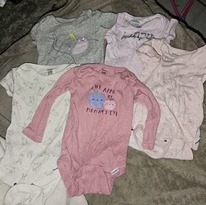 Gerber Kids One Pieces in Pink, Gray, and Cream